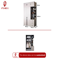Garde-robe en bois personnalisée vente directe organisateurs de placard rangement facile garde-robe moderne garde-robe en bois garde-robe de beauté