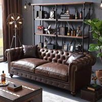 Muebles de Salón Escandinavos, Cojines Extraíbles, Sofá de Madera Maciza para Salón
