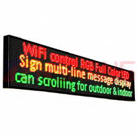 Nouveau design de l'écran publicitaire RVB Programmable Led défilement message mobile signe publicité lumière LED affichage panneau publicitaire