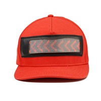 Gorra de Béisbol con Pantalla LED Animada Bluetooth, Ajustable, con Mensajes Intermitentes, para Fiestas y Eventos Deportivos, de RongGuang Advertising