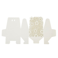100 pcs/lot blanc découpé au laser pétale boîte-cadeau tournesol mariage boîte à bonbons en gros Spot fabriqué à partir de papier de qualité