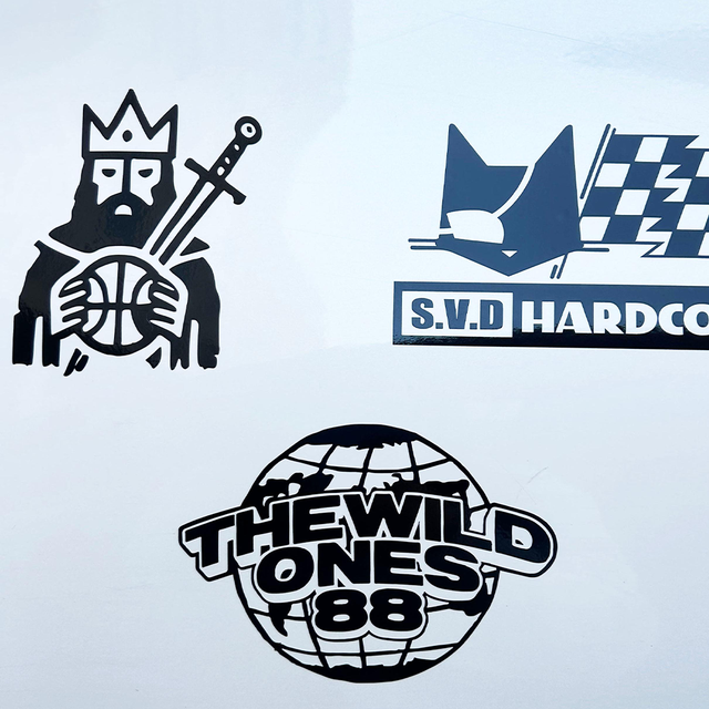 Low MOQ Wholesale UV Resistant Eco-Friendly Durable Water Resistant Tear Resistant Self-Adhesive Die Cut Car Window Stickers