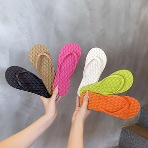 Popular Design Rubber Summer Shoes Flip-flops <b>Slides</b> slippers Flat Sandals for Women and Ladies - Product Image 2
