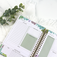 Agenda hebdomadaire mensuel avec logo personnalisé Journal d'objectif Manifestation Journal Agenda quotidien carnet de notes planificateur à puces