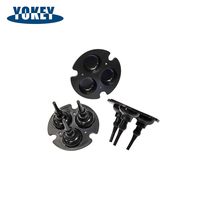 Diaphragmes en caoutchouc silicone EPDM personnalisés pour micro-pompe à air, plaque de valve miniature à 3 chambres pour équipement médical