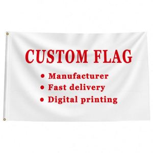 Manufacturer Outdoor Advertising <b>Flags</b> Banners 30*45cm RTS 150D Custom <b>Flag</b> Banner - Product Image 3