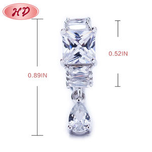 Orecchini a Cerchio Trendy 2019 in Oro 18K con Zirconi, Gioielli Economici Cinesi per Donna con Argento - Product Image 2