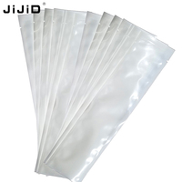 JIJID Vente en gros de sacs sous vide transparents à trois soudures latérales sans BPA pour glaces, sucettes glacées et fruits congelés
