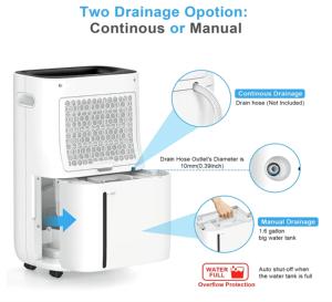 20L/Day Compressor Air Filter Home Mobile Portable <b>Dehumidifier</b> With WiFi <b>Dehumidifier</b> - Product Image 3