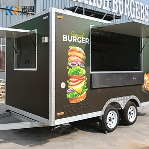 Camion de restauration mobile extérieur conforme aux normes australiennes, remorque à double essieu pour burgers, cuisine mobile avec friteuse, <span class=keywords><strong>plancha</strong></span> et hotte - Product Image 1