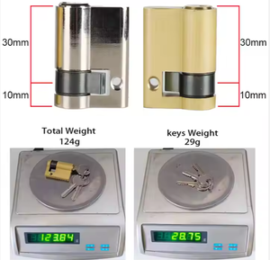 Chất Lượng Tốt Euro Hồ Sơ Xi Lanh 60-100Mm Brass Lỗ Mộng Key Xi Lanh Khóa Nickel Mạ 3 Phím Tùy Chỉnh Màu Sắc - Product Image 3