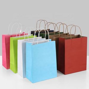 2022 New Promotion Kraft Zipper Bag Brown Babyshark Kraft Paper Party Bags - Product Image 3