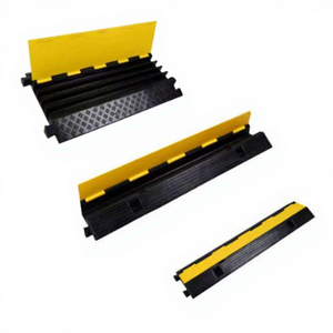 Puente de Protección de Cables, Proveedor Profesional de Rampas para Cables, Protege <span class=keywords><strong>el</strong></span> Cable, <span class=keywords><strong>2</strong></span> Ranuras para Cables, Reductor de Velocidad de Goma - Product Image 3