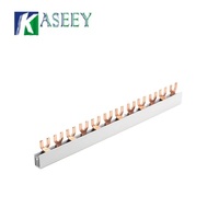 2P DZ47 32A 50A 63A 80A 100A Barre omnibus en cuivre pour disjoncteur électrique, pour distribution d'énergie, tableau de commande et appareillage basse tension