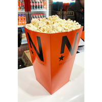 Boîte d'emballage en papier personnalisée pour pop-corn, frites, poulet frit, chips et autres snacks à emporter, en kraft jetable, vente en gros