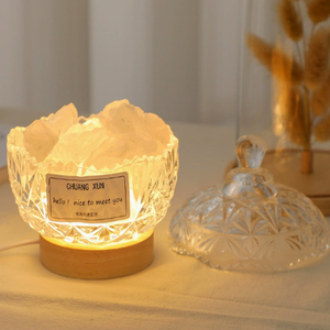 Lampe aromatique en cristal naturel, diffuseur d'huiles essentielles en pierre <span class=keywords><strong>de</strong></span> <span class=keywords><strong>sel</strong></span> <span class=keywords><strong>de</strong></span> <span class=keywords><strong>l</strong></span>'<span class=keywords><strong>Himalaya</strong></span>, veilleuse LED, décoration d'intérieur, cadeau, prix d'usine, best-seller - Product Image 5