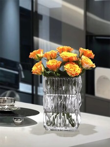 <span class=keywords><strong>Vase</strong></span> de table rectangulaire moderne en verre cristal Wynns Luxor, multicolore, luxe, <span class=keywords><strong>fleurs</strong></span>, décoration d'intérieur haut de gamme, coffret cadeau pour Noël - Product Image 5