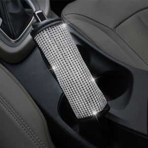 Coussinets d'épaule pour ceinture de sécurité de voiture en strass et cristaux, housses de frein à main, accessoires intérieurs automobiles - Product Image 3