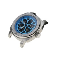 Nouvel arrivage : Lunette de montre SKX007 modifiée en acier inoxydable avec points lumineux, verre saphir plat et inserts de lunette de style fixe