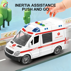 Chengji plastique <span class=keywords><strong>jouet</strong></span> <span class=keywords><strong>Ambulance</strong></span> 1:16 échelle véhicule d'urgence lumières sons inertie porte ouverte voiture moulé sous pression <span class=keywords><strong>Ambulance</strong></span> jouets - Product Image 3