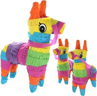 Carnaval mexicain Mini âne Pinata décorations de fête bonbons frapper accessoires pour anniversaire nouvel an et pâques papier matériel
