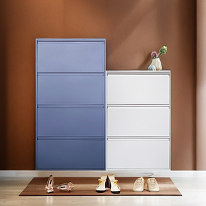 Electronic Power Painting Metal <b>Shoe</b> Storage <b>Rack</b> Cabinet with Drawers for Hospital and School Use - Product Image 1