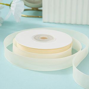 Ruban en organza transparent élégant de 1,6 cm de large, 20 yards, pour emballer les bouquets de mariage et décorer les cadeaux - Product Image 4