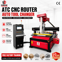 Routeur CNC à changement d'outil automatique pour le travail du bois, haute précision, système de changement d'outil automatique