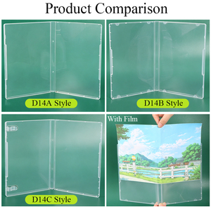 SUNSHING 14mm Clear <b>DVD</b> <b>Case</b> No Hub Multi Storage <b>Cases</b> for Rubber Stamps, Dies, Gel Plate Plastic Crafts Paper Cling Stamp Box - Product Image 5
