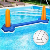 Ensemble de volley-ball aquatique gonflable avec panier de basket, jeu interactif pour piscine pour adultes et enfants, jouet sportif flottant OEM ODM