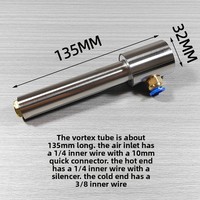 Système de refroidissement à air comprimé par tube vortex, coque en acier inoxydable pour refroidissement d'outils de découpe de machines-outils CNC