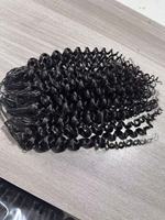 Extension de cheveux humains Remy européen de 18 pouces, un donneur, vague naturelle, pour fixation micro-anneaux à double trame machine, JInhan E200