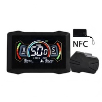 Pantalla LCD para Bicicletas Eléctricas y Scooters Eléctricos, Velocímetro, Odómetro, con Soporte NFC Tipo-C
