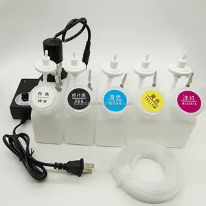L18050 L8050 DTF CISS改型墨水系统套件，用于爱普生EcoTank L18050白色墨水罐，带搅拌器可调速搅拌器
