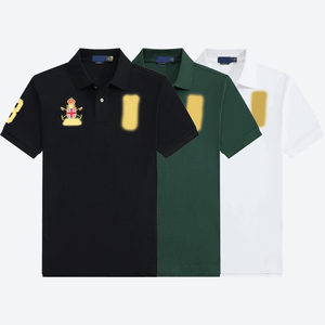 T-shirt <span class=keywords><strong>Polo</strong></span> Homme d'été en Coton de Haute Qualité 100% Brodé RL, Décontracté, Personnalisé, Vente en Gros - Product Image 1