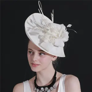 Boutique Sinamay Feather Kentucky Derby Ascot Horse Racing Women Lady Fascinator Church Hat