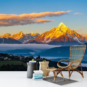 Paysages naturels, montagnes, rivières, montagnes enneigées, peintures murales, autocollants muraux, <span class=keywords><strong>jungle</strong></span> et prairies, papier peint imperméable - Product Image 2