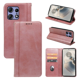 Étui de téléphone en cuir PU <span class=keywords><strong>pour</strong></span> Moto Edge 50 Fusion 40 Neo 30 Pro E13 avec béquille Mobile Covers - Product Image 1