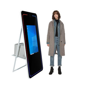 70 Inches LED Light <b>Frame</b> Portable <b>Mirror</b> Selfie Smart Touch <b>Mirror</b> <b>Photo</b> Booth Affordable USA stocks - Product Image 2