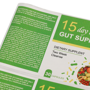 Tùy chỉnh in ấn vitamin bổ sung nhãn chai giấy tổng hợp 4 màu in ấn bao bì không thấm nước nhãn - Product Image 3