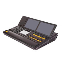 Panneau de commande intelligent DMX à double écran avec contrôle d'éclairage, faders multicanaux, touches prédéfinies, opération professionnelle