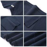 T-shirts pour hommes Printemps/Été à manches courtes, col rond, coupe lâche, motif gaufré, imprimé, avec ourlet fendu, en tissu épais