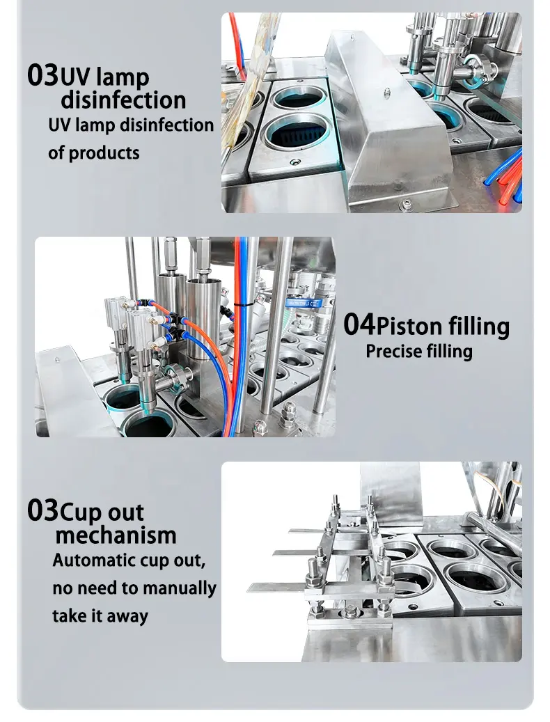 Automatische Bubble Boba Tee Joghurt Pudding Becherfüllmaschine Dichtmaschine