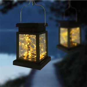 <span class=keywords><strong>Petite</strong></span> lampe solaire LED pour jardin extérieur, <span class=keywords><strong>guirlande</strong></span> Portable, <span class=keywords><strong>petite</strong></span> lampe suspendue musulmane, lune, étoile, bougie de jardin - Product Image 5