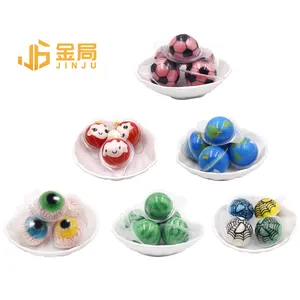 Halloween Candy Wholesale Gummy Jelly Candy Bulk Fruit Jam Filling Eyeball Gummy Ball Sweets Gummy Candy