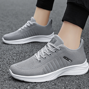 Nuove Sneakers Traspiranti in Tessuto Fly-woven per <span class=keywords><strong>Uomo</strong></span>, <span class=keywords><strong>Scarpe</strong></span> Casual alla Moda Versatili con Suole Morbide e Confortevoli, Taglie 39-44 - Product Image 2