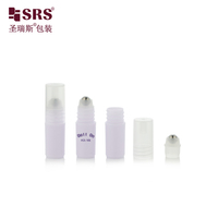 Flacon roll-on de voyage 3 ml en PP recyclé (PCR) à longue couverture avec bille en acier 304 pour sérum cosmétique