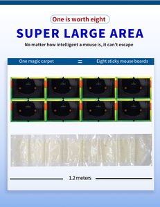 Trampas Adhesivas Transparentes Discretas Extra Largas con Aroma a Cacahuete, Cortables, para <span class=keywords><strong>Eliminar</strong></span> <span class=keywords><strong>Roedores</strong></span> en el Hogar, <span class=keywords><strong>Casa</strong></span> y Sótano - Product Image 3