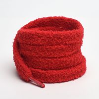 Lacets plats et moelleux de qualité supérieure 10 mm, lacets de chaussures en peluche mignons et tendance pour baskets femme