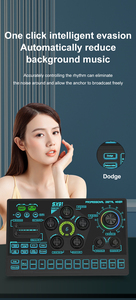 Kit studio USB sans fil prend en charge 2 MIC 2 téléphones <span class=keywords><strong>Microphone</strong></span> à condensateur Enregistrement Carte son Annulation de bruit Batterie 3000mAh RGB - Product Image 6